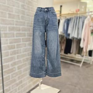 [레코브]LC31E7DP531X_자수 9부 데님 팬츠