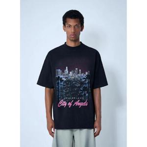 25 FW 발렌시아가 남성 City Of Angels 티셔츠 bal0161008blk