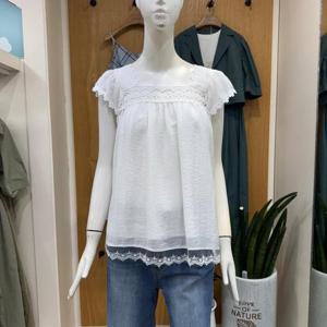 클리지 DP01 스퀘어넥 레이스 프리 블라우스 CP5WBL78