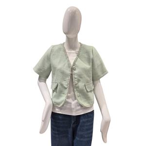 [파파야]펄 브이넥 트위드 재킷(PNPRJK009B)