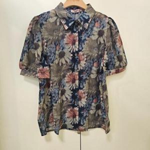 스테파니 HC07 무드꽃 퍼프소매 블라우스 A25SH5307
