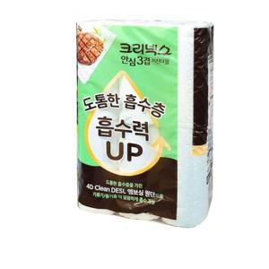 업소 주방 크리넥스 안심3겹 키친 타올 160매 12롤