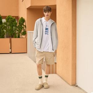 N253UHP010 카고포켓 우븐 5부 쇼츠 MOURNING BEIGE