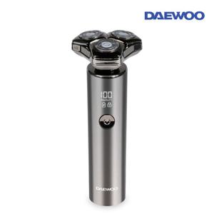 대우 IPX6 방수등급 충전식 전기면도기 DES-KP398S 건습식 3헤드면도날 디지털 디스플레이 C타입충전