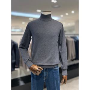 [레노마캐주얼]25년F/W 부드러운 반폴라 다크그레이컬러 남성필수 소프트니트 RRCIKT93A EK3653