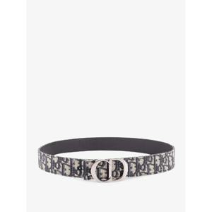 DIOR Reversible leather and Dior Oblique fabric belt 4371RUYSE