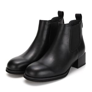 바바라 소가죽 베이직 밴딩 여성 첼시부츠 5cm_AAG864BK