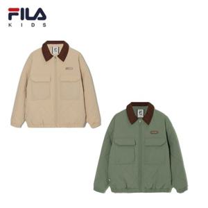 [FILA KIDS]카라 배색 퀼팅 자켓-FK254JK07X002