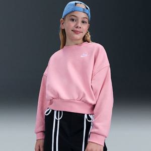나이키키즈긴팔티 OQC IH2215-690 스포츠웨어 클럽 플리스 주니어 박시 스웨트셔츠