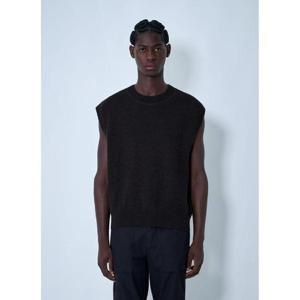 25 FW MHL 남성 Block Stripe Knitted Vest mhl0160004brn