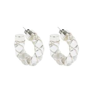 Bottega Veneta 트위스트 후프 이어링 676456V507R 8340TRANSPARENT TP948946001
