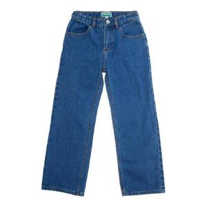 KENZO KIDS Blue Jeans with Elastic Waist and Logo Patch on the Rear in Denim Boy K61405Z27