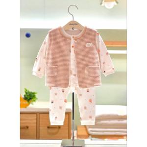 압소바 HK(아기선물)팥팥내의 조끼세트(25FW신상품) (A2D10390G)