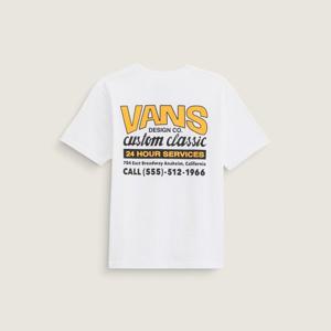 [VANS] 반스 키즈 샵 프론트 반소매 티셔츠 VN000R02WHT