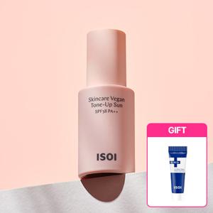 [클렌징폼10ml증정][정가 37,000원][아이소이] 스킨케어 비건 톤업 썬 SPF38 PA++ 40ml+응급폼10ml증정