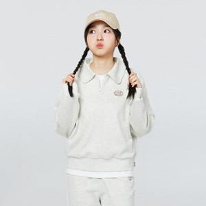 [소이] 여자 가을이월 오트밀카라맨투맨셋업티(24F0751)