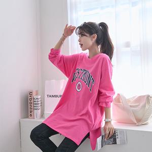 [나크21] (55~99) 루즈핏 옆트임 롱티셔츠 DM41-T-22