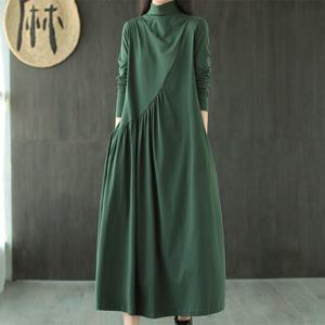 [클리어런스세일 바이어스링클 롱 원피스 28D580