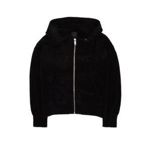 지방시 키즈 키즈 블랙 짚업 후드 H15357 09B