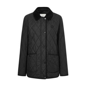 헤지스 골프 여성 24FW 간절기필수템ONLINE EXCLUSIVE 블랙 여성 퀼팅 중힙 사파리 점퍼 HWJU4D922BK