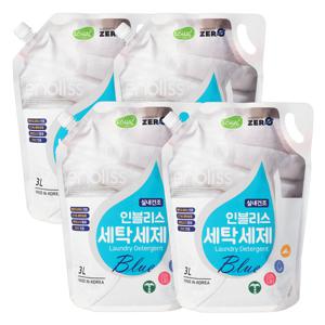 인블리스 블루 베이킹소다 실내건조 세탁세제 3Lx4개 초가성비