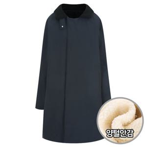 샵앤) 여성 하이넥 양털 안감 방한 루즈핏 롱 패딩 점퍼 SML-WJP-20222-네이비