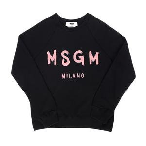 MSGM 3741MDM513 247799 99 브러시드 로고 여성 맨투맨
