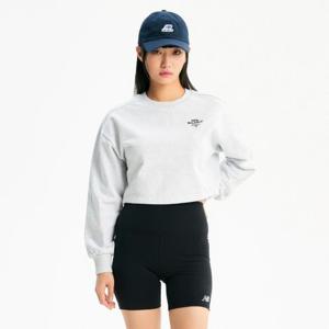 뉴발란스긴팔티 NQJ NBNCE1W232-AC W 크롭 라운드 맨투맨(SEMI-OVER FIT)