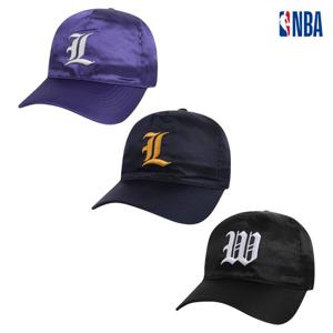 NBA N255AP276P 공용 팀 이니셜 사틴 반커브챙 소프트 볼캡 모자 STG