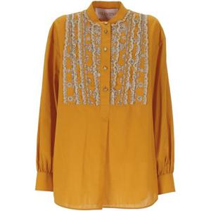 발렌티노 PAP 블라우스 6B3AEAB1 906JB5 Ochre