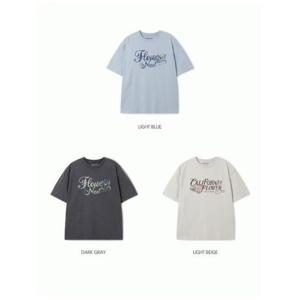 [후아유] 여성용 플라워 다잉 오버핏 반팔티/ Flower Dyed Overfit T-shirt WHRPF2521F