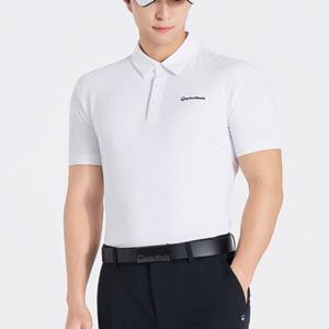 [테일러메이드] 25SS 남성 소매 빅로고 카라 반팔 티셔츠 TMTYO2741-100
