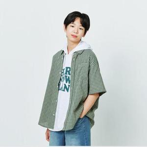 소이 세이브존07 여름 5부루즈핏체크셔츠 25M5301