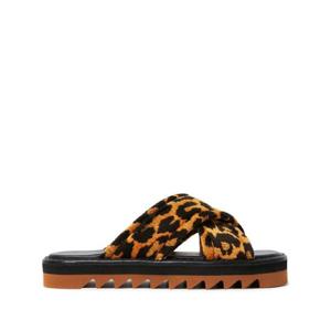 Stella McCartney 레오파드 프린트 슬라이더 샌들 810490AFACV0