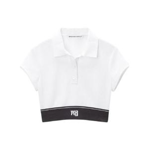 알렉산더왕 치어리더 크롭 폴로 탑 4CC3241497100