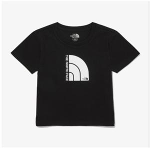 노스페이스화이트라벨 여성 슬림 크립 반팔 티셔츠 NT7UQ30K BLK