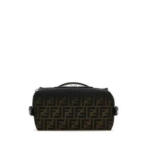 FENDI Embroidered fabric small Fendi Siesta FF Eclissi handbag 7VA639APD8 F0L3T