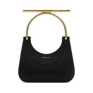ALEXANDER MCQUEEN 블랙 가죽 미니 크로스바 핸드백 8035251VDBG 1000