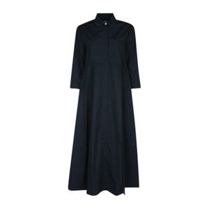 에스막스마라 블랙 콜라드 버튼다운 맥시 원피스 2419221081600