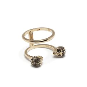 Alexander McQueen 트윈 스컬 더블 링 553656J160K