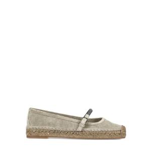 Brunello Cucinelli 스웨이드 플랫 에스파드리유 MZSFG2883CWQ81