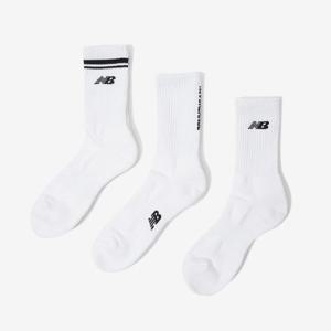 뉴발란스양말 KQJ NBGEEAP116-10 올파일 변형로고 장목양말 3Pack