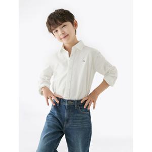 [타미힐피거칠드런2] 스트레치 옥스포드 롱 슬리브 셔츠 T42F6HSH10CBT1 2T 16세