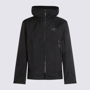 아크테릭스 블랙 후드 집업 재킷 X000010552 BLACK
