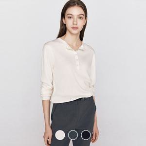 [지오다노]여성 가을 소프트 울 헨리넥 긴팔 니트 스웨터 355909