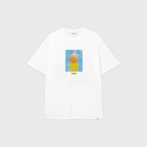 M 커버낫반팔티 CQK CO2502STY4-WH 슬라이드 크루즈 티셔츠 White
