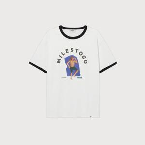 M 커버낫반팔티 CQK CO2502STY6-WH 썬베이딩 링거 티셔츠 White