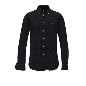 타미힐피거 긴팔 셔츠 MW0MW31859 0GZ FAKE INDIGO BLUE WHITE