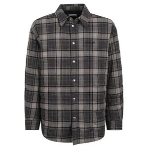 오프화이트 긴팔 셔츠 OMES01AF25FA B002 0710 DARK GREY