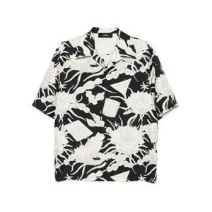 아미리 반팔 셔츠 AMSTCA1208 BLACK BLACK WHITE